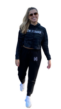 Load image into Gallery viewer, New Human Women’s Lightweight Cropped Hooded Sweatshirt