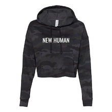 Load image into Gallery viewer, New Human Women’s Lightweight Cropped Hooded Sweatshirt