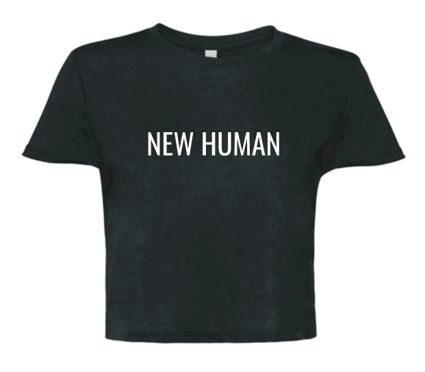 New Human Flowy Cropped T-Shirt